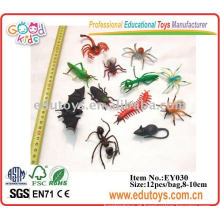 Brinquedos educativos para animais de plástico de insetos em estoque